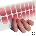 thumbnail image 5 of 16 Pcs/Set Gradient Semi-Cured Gel Nail Strips Patch Waterproof Adhesive Wraps Full DIY, 5 of 5