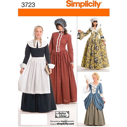 SteamPunk Bustle dress PATTERN Simplicity 1819 Neo Victorian 6-22 Industrial Age 