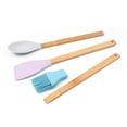 thumbnail image 4 of HONMEET 3-Piece Baking Utensil Set with Wood Handles - Anti-Thawing Kitchen Tools for Baking and Cooking, 4 of 5