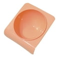 thumbnail image 2 of Cuenco para Gatos Inclinado Estilo Simple Color Refrescante Suavemente Inodoro Plástico Cuenco para Comida para Mascotas Rouge Pink, 2 of 5