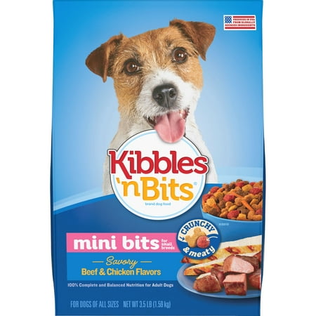 Kibbles 'N Bits Small Breed, Mini Bits, Savory Beef and Chicken Flavor Dog Food, (Best Mini Dog Breeds)