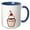 Blue/White, variant on 3drose, My Little Cupcake, 11oz Two-tone Yellow Mug