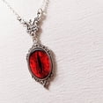thumbnail image 4 of CIYISON Red Cat Eye Pendant Necklace Clavicle Chain Butterfly-Choker Anniversary-Decor, 4 of 7
