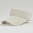 thumbnail image 4 of Women's Sun Visor Hat, Open Top Breathable Sports Cap for Summer Outdoor Activities, UV Protection Wide Brim Sun Hat for Golf and Tennis Beige, 4 of 4