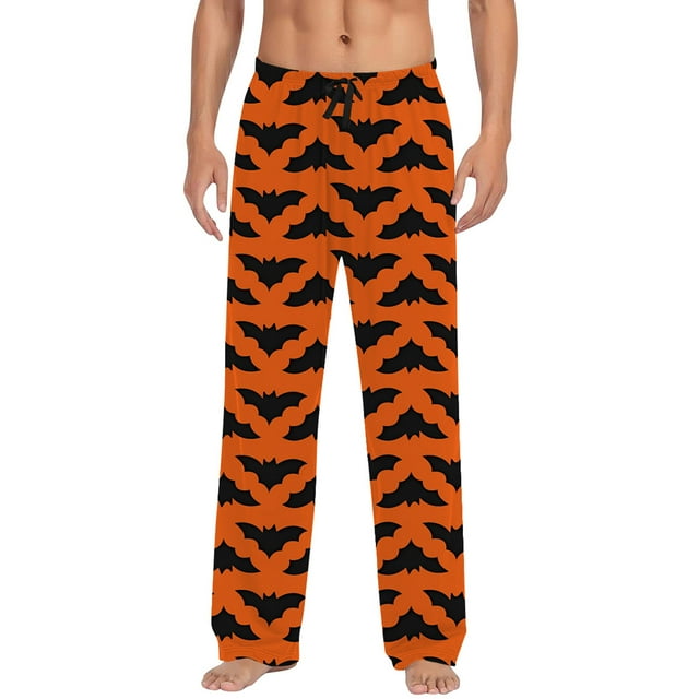 Men's Casual Pants Halloween Sleep Pants With Drawstring Waist And Side Pockets Comfortable Relaxed Fit Long Pants For Men