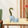 thumbnail image 6 of Cartoon Cat Flower Pot Cute Planting Pot Ceramics Porcelain Flower Vase for Garden Home Decoration Courtyard Bedroom Blue, 6 of 10