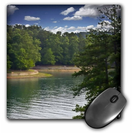 3dRose Lake Lanier Springs to Life in Georgia Peaceful Art Dcor, Mouse Pad, 8 by 8
