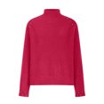 thumbnail image 4 of YUGYXL Women's Fall Long Sleeve Sweater Turtleneck Cozy Knit Sweater with Pearls Casual Loose Pullover Jumper Tops Red L, 4 of 6
