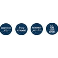 thumbnail image 2 of Darling Souvenir 190 Pcs Retirement Party Theme Stickers for chocolate Candy Labels-Navy Blue, 2 of 2