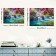 thumbnail image 6 of JRXY Waterfall Landscape Canvas Wall Art Prints Poster Lake Tree Pictures Wall Decor Natural Scenery Painting for Living Room Bedroom Kitchen Home Decoration Artwork Easy Hanging 16x12inch, 6 of 6