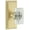 Satin Brass, variant on Grandeur Carccr_Psg_238_Cs Carre Crystal Solid Brass Passage Door Knob Set - Brass