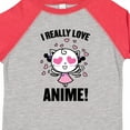 thumbnail image 4 of Inktastic I Really Love Anime with Cute Anime Cat and Hearts Boys or Girls Toddler T-Shirt, 4 of 5