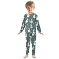 thumbnail image 3 of Bow Rabbit Carrot Pattern Cotton Pajamas 2 Piece Set Sleepwear Soft and Comfortable Homewear Nightwear, 3 of 7