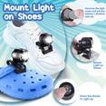 thumbnail image 2 of DOMETOUR Headlights for Croc 2 Pcs, ABS Lights for Shoes Rechargeable, Accessories for Croc, Headlights for Shoes Kids Adults Hiking, Walking Dog Night Running and Camping, Black, 2 of 8