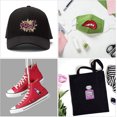 thumbnail image 4 of 10 piezas de parche morado DIY, parche bordado, calcomanía de costura, bolsa de ropa para mujer, decoración de zapatos y sombreros, 4 of 5