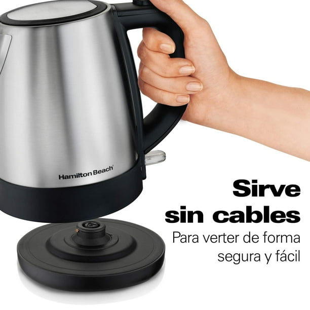 Hamilton Beach Tetera Eléctrica de Litro/Hervidor de Agua