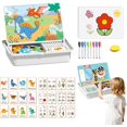 thumbnail image 1 of Magnetic Puzzle Learning Building Block Toys, Puzzle On The Front, Drawing On The Back, Enhances Creativity and Learning Portable & Easy Storage, 1 of 7