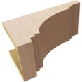 thumbnail image 6 of 7"W x 14"D x 7"H Wide Pescadero Rough Cedar Woodgrain TimberThane Corbel, Primed Tan, 6 of 6