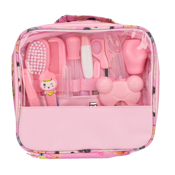 Set De Cuidado De Guardería Para Recién Nacidos, Kit De Cuidado Para El Cuidado De La Salud Del Bebé, Bordes Suavizantes, Termómetro, Cuchara De Alimentación, Tijeras, Pinzas