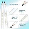 thumbnail image 4 of 50 Pieces White Half Pencils Happily Ever After Pencils with Eraser White Pocket Pencils Mini Golf Pencils Hexagonal Pre-Sharpened Pencils for Kids Students Children, 3.4 Inch, 4 of 7