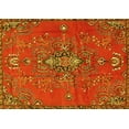 thumbnail image 1 of Ahgly Company Machine Washable Indoor Rectangle Persian Yellow Traditional Area Rugs, 3' x 5', 1 of 4