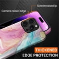thumbnail image 4 of FKBRCL4U for iPhone 14 Pro Compatible with Magsafe Case Marble Art Pink Teal Golden Lines Pattern for Girl Boy Full Body Magnetic Design Soft Silicone Protection, 4 of 7