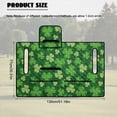 thumbnail image 7 of SEANATIVE Universal Golf Cart Seat Covers Towel Blanket, Portable Club Car Accessories with 4 Pockets, Compatible with 2-Person Golf Carts, St. Patrick's Day Decor, Green Shamrock Clover Leaf, 7 of 7