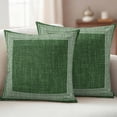 thumbnail image 2 of Green Retro Greek Key Outdoor Pillow Covers 20x20 Set of 2,Waterproof Patio Throw Pillowcase Protectors,Geometric Greece Ancient Rustic Decorative Pillow Shams Cushion Covers for Seat Bed Couch Sofa, 2 of 8
