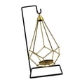 thumbnail image 1 of Portavelas Tealight Colgante Decoración Geométrica Durable Creativo Nórdico Artesanía Metal Moderno para Oficina Hogar Sala de Estar Dormitorio Fiesta Candelabro Sunnimix Candelero Tealight, 1 of 8