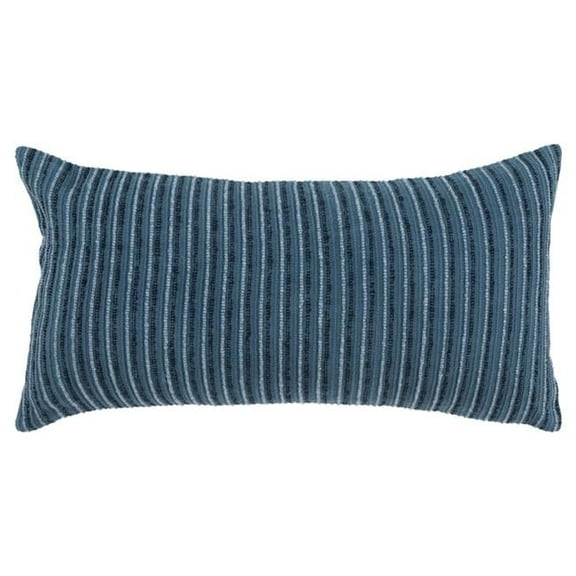 14 x 14 in. Blue Cotton Blend Pillow