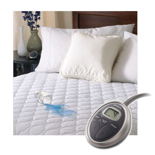 Sunbeam Selecttouch Water Resistant Quilted Electric Heated Mattress Pad Walmart Com Walmart Com