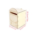 thumbnail image 3 of Billuyoard Exquisita caja de tarjetas para bodas, buzón romántico, cajas contenedoras, contenedores de sujeción, tarjetas de adorno, contenedor para Decoración del hogar JM01616 Billuyoard HA012265-03, 3 of 6