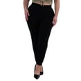 thumbnail image 2 of Plus Size Shirred Waist  Cuff Joggers With Pockets - Black, 2 of 9