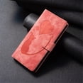 thumbnail image 2 of For Samsung Galaxy S24 Ultra 5G 6.8" Cat Patterned Embossed Strong Magnetic Attachment/Closure, Card Slots/Pocket, PU Leather Flip Wallet Case ﻿,Orange,For Galaxy S24 Ultra 5G, 2 of 8