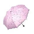 thumbnail image 3 of Paraguas bloqueador solar, paraguas de viaje, paraguas impermeable, paraguas plegable. Rosa, 3 of 9