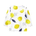 thumbnail image 4 of CCRFTGI Cute Teen Girl Shirts Size 10-12 Summer 3/4 Sleeve Fruit Print Tee Tops Casual Soft Lightweight Big Sister Outfit Crew Neck T-Shirts White 11-12 Years, 4 of 4