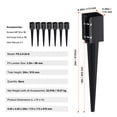 thumbnail image 6 of KFFKFF 8 Pack 24 x 4 x 4 Inch Fence Post Anchor Ground Spikes Fence Stakes Metal, 6 of 9