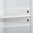 thumbnail image 5 of iTopRoad Wardrobe Storage Cabinet, Armoire Closet with Doors, Standing Orgaziner Box  Furniture, White Finish, 5 of 10