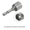 thumbnail image 5 of Uxcell Quick-Change Nut Driver Bit, 1/4" Hex Shank 13mm Magnetic Nut Setter Drill Bits, 1.89" Length, Metric 5 Pack, 5 of 5