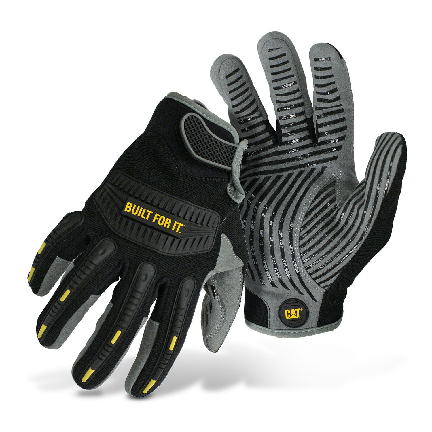 Cat Work Gloves touchscreen fingertips and extra grip Gloves (Large, 2