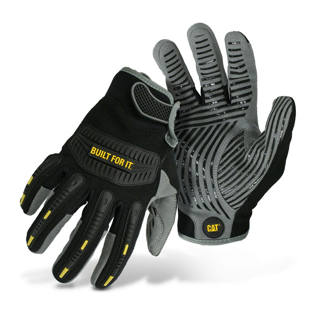 Cat Work Gloves touchscreen fingertips and extra grip Gloves (Large, 2 ...