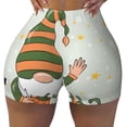 thumbnail image 2 of Picia Gnome Holding A Pumpkin Printed Workout Shorts for Women Seamless Scrunch Butt Lifting High Waisted Yoga Gym Booty Running Moisture-wicking Short Pants-Medium, 2 of 9
