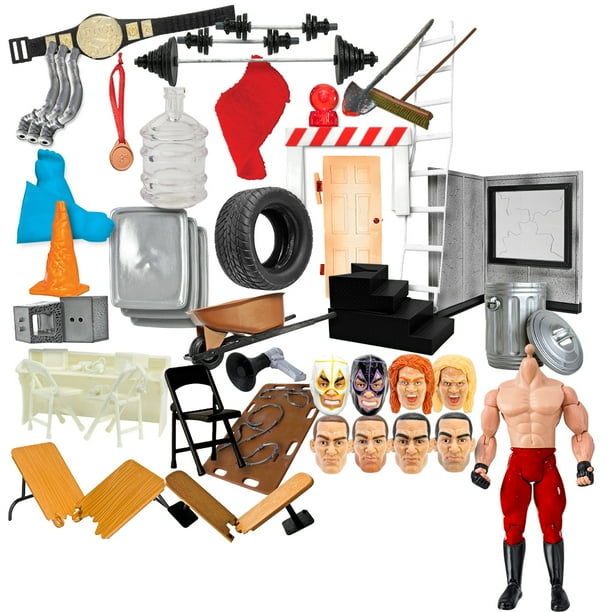 50 Piece Accessory Starter Kit for WWE Wrestling Action Figures