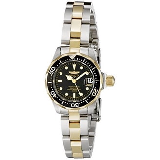 Invicta Pro Diver Lady 38mm Stainless Steel Gold Black dial  display picture 2