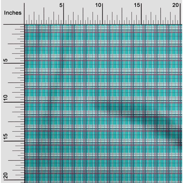 oneOone Silk Tabby Fabric Madras Check Printed Craft Fabric BTY 42 Inch Wide