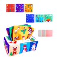 thumbnail image 2 of Caja de pañuelos de felpa Desarrollo de juguetes sensoriales Aprendizaje temprano Educativo para bebés 6 animales perfke juego sensorial, 2 of 9