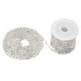 thumbnail image 2 of Paperclip Chains Link Spool 10M Dainty Flat Bulk Hypoallergenic Oval Cable Chain, 2 of 6