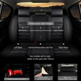thumbnail image 6 of Car Seat Covers,Full Set 5 Seats Custom Fit for Chevy Trailblazer 2021-2024 Waterproof Faux Leather Seat Protector Vehicle Cushion Covers Compatible Airbag Full Set 5 Seats Black, 6 of 9