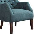 thumbnail image 2 of Gracie Mills Herringbone Wing Chair Button Tufted Flared Arms GRACE-3388, 2 of 4