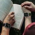 thumbnail image 6 of 2 Pack Nylon Stretchy Solo Loop Watch Band, Compatible with Apple Watch Series 1-9,SE,Ultra 38/40/41/42/44/45/49mm, Adjustable Replacement Strap for Women Men, 6 of 8